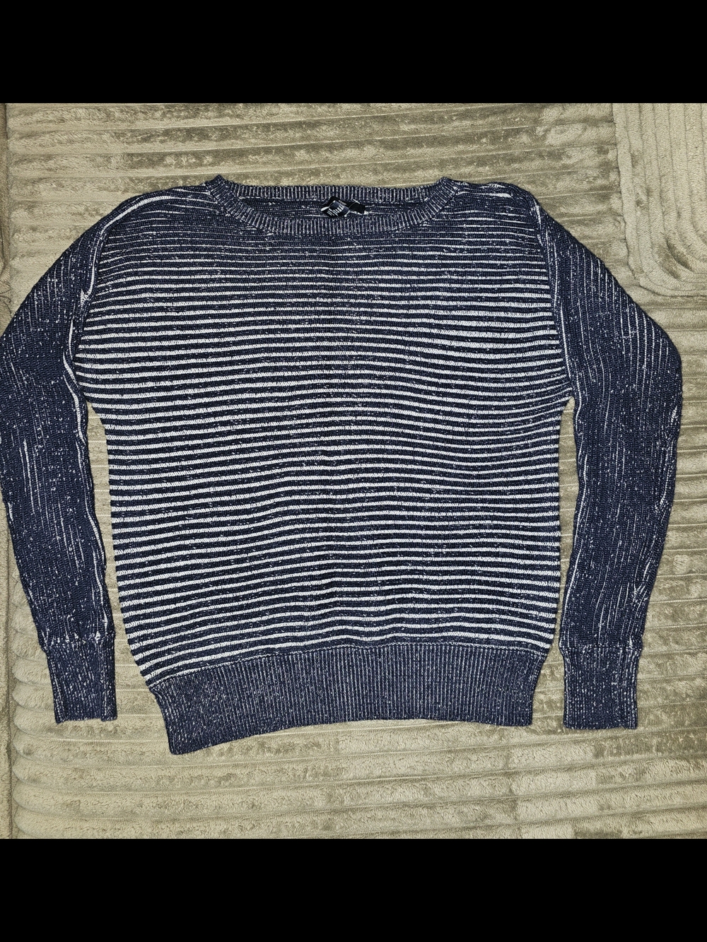 GAP Navy and White Striped Knit Top - SW3